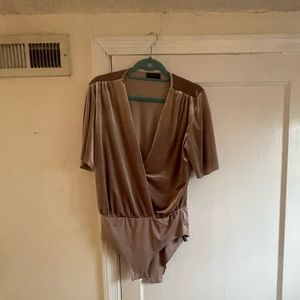 Zara velvet body suit